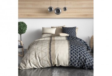 Parure de lit 240x260 cm Coton 57 fils Noribai