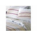 Parure housse de couette coton Odaya Beige 240 x 260