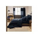 Housse de couette 240x260 Gaze de Coton Minuit