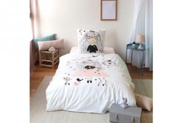 Parure de lit 140x200 cm  Coton Princesse