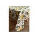 Nappe Carree Lin Citron 140x330 cm