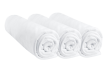 Drap housse 60x120 Bébé Coton Rose + Blanc (Lot de 6)