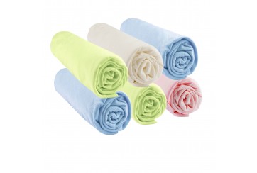 Lot de 3 Draps housse 60x120 Coton Bio Noisett Blanc Écru