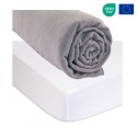 Drap housse 90x190 cm Coton BIO Noisette + Alèse Coton BIO