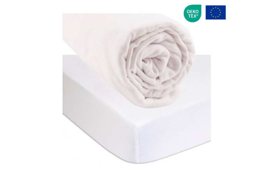 Drap Housse 140 x 200 cm Bonnets 35 cm - La Compagnie du Blanc