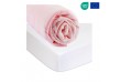 Drap housse 90x190 cm Bambou Rose + Alèse Éponge Bambou