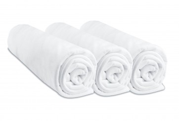 Drap housse compatible Cododo 50x83 BLANC (Lot de 3)