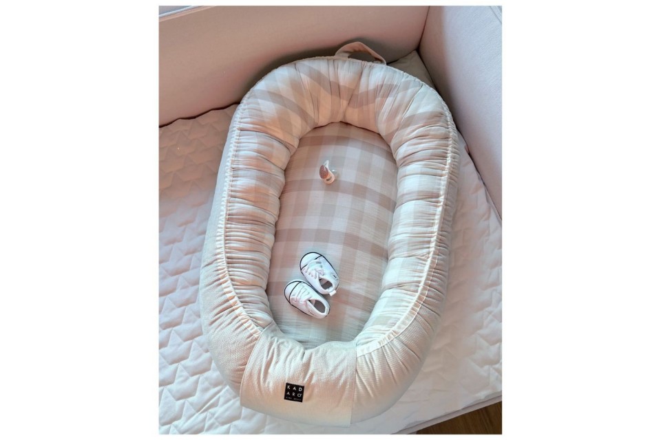 Cocoon bebe - Reducteur de lit Beige Vichy