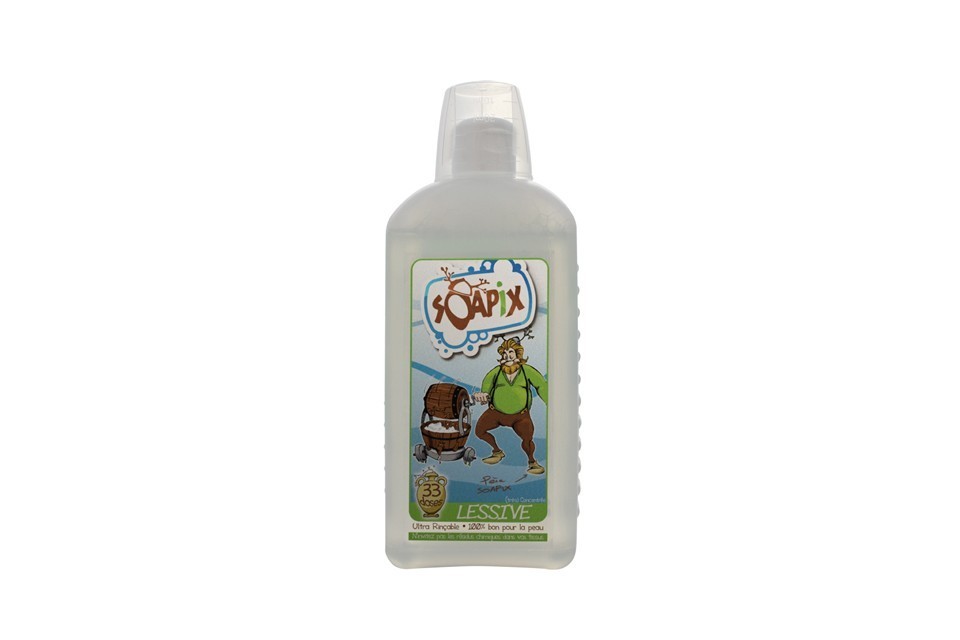 Lessive Liquide SOAPIX - 1 L, Couches et Vêtement Bébé