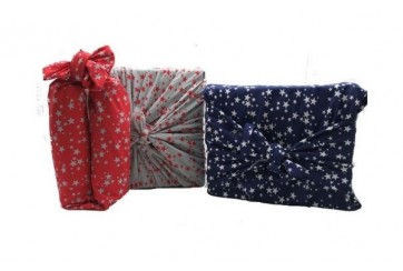 Furoshiki - emballage cadeau réutilisable Trio