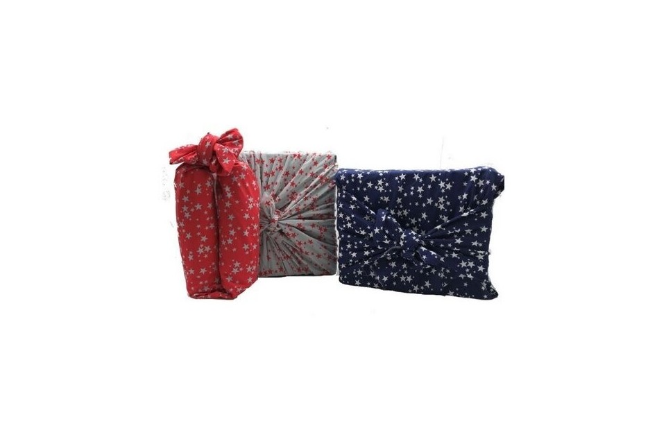 Furoshiki - emballage cadeau réutilisable Trio