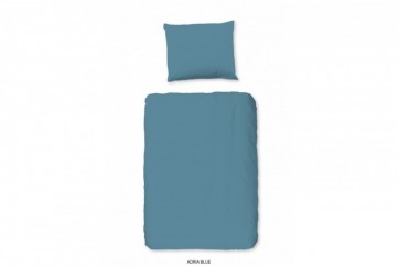 Parure de lit 120x150 Enfant Good Morning Coton Blue