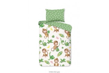 Parure de lit 120x150 Good Morning Coton 31198 Green