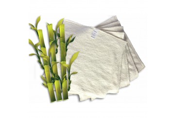 Lot de 5 lingettes lavables bambou