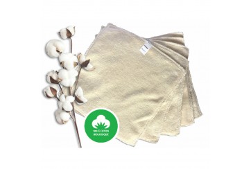 Lingettes lavables coton bio (Lot de 5)