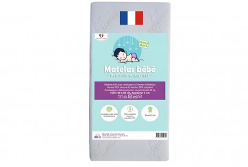 Matelas 40x80 Berceau bébé ou Lit bébé 40x80 en Bambou