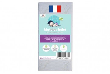 Matelas bébé en Bambou pour lit 50x100 cm