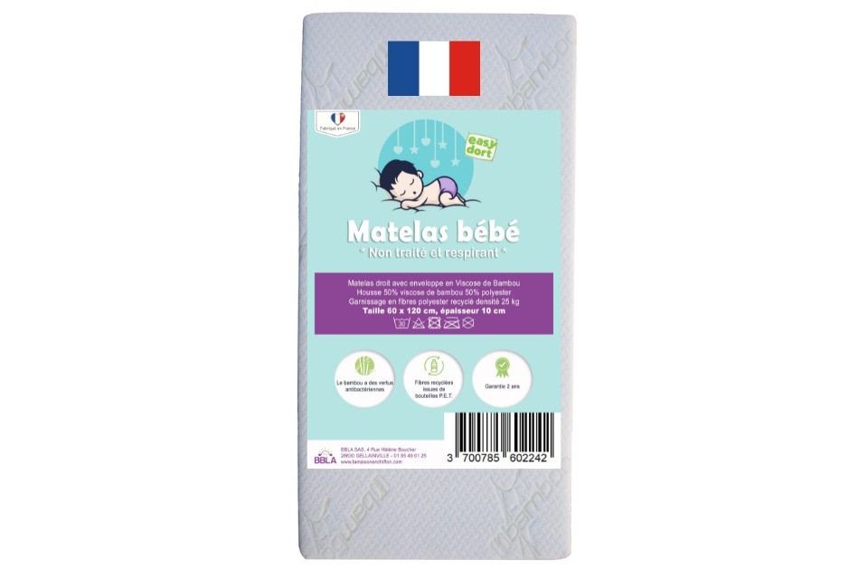 Matelas pour Lit Bébé 60x120 cm et 60x140 - Dröm Design