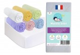 Matelas 60x120 + 6 Draps housse Coton Mixte + 2 Protèges-matelas