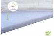 Matelas Couffin 32x72 Bambou + 3 Draps housse 32x72 bambou fille