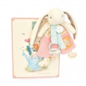 Lapin Ciboulette - Doudou attache-sucette