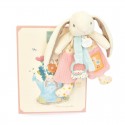 Lapin Ciboulette - Doudou attache-sucette