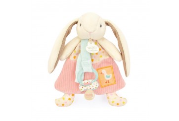 Lapin Ciboulette - Doudou attache-sucette