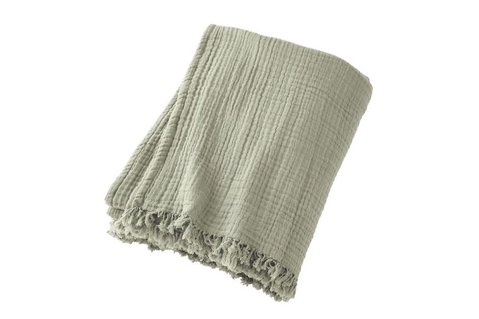 Plaid gaze de coton 130x160