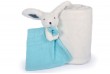 Coffret Plaid Blanc et Doudou Bleu - happy pop