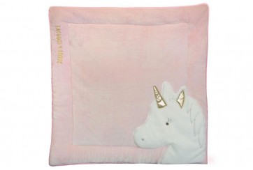 Tapis de parc 100x100 cm - Licorne Rose Or