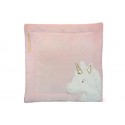 Tapis de parc 100x100 cm - Licorne Rose Or