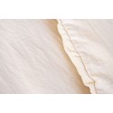 Parure de lit 240x260 cm 100% Microfibre Lavé Sable