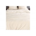 Parure de lit 240x260 cm 100% Microfibre Lavé Sable