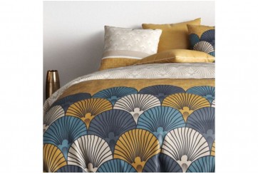 Parure de lit 220X240 cm coton 57 fils Kama