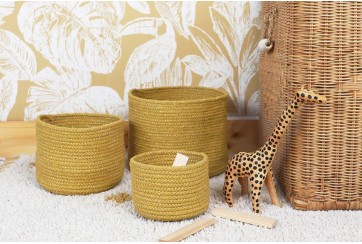 Set de 3 paniers Ilse Miel