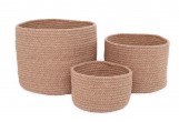 Lot de 3 paniers de rangement - Ilse Amande