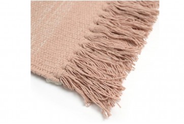 Tapis 100x150 Coton Kirthy Rose Nude