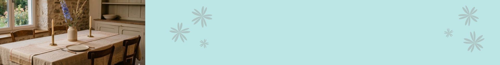 Nappe et chemin de table